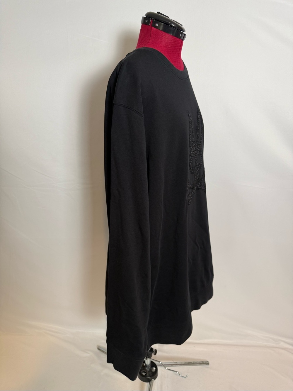 NWT Psycho Bunny Gabin Textured Crew Men's 3XL Black Textured Embroidery - Picture 7 of 12